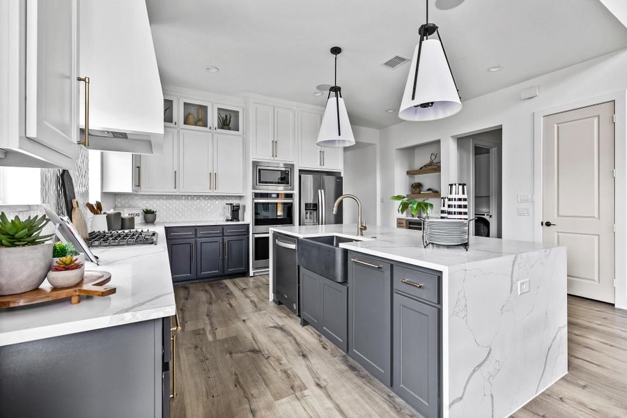 Furnished interior in a model home at Windsong Ranch - The Enclave in Prosper (Image 19). Furnished interior in a model home at Windsong Ranch - The Enclave in Prosper (Image 19).