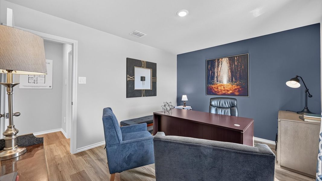 Furnished interior in a model home at The Hills at Reunion in Newark (Image 33).