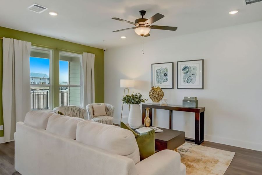 Furnished interior in a model home at Avery Centre in Round Rock (Image 14).