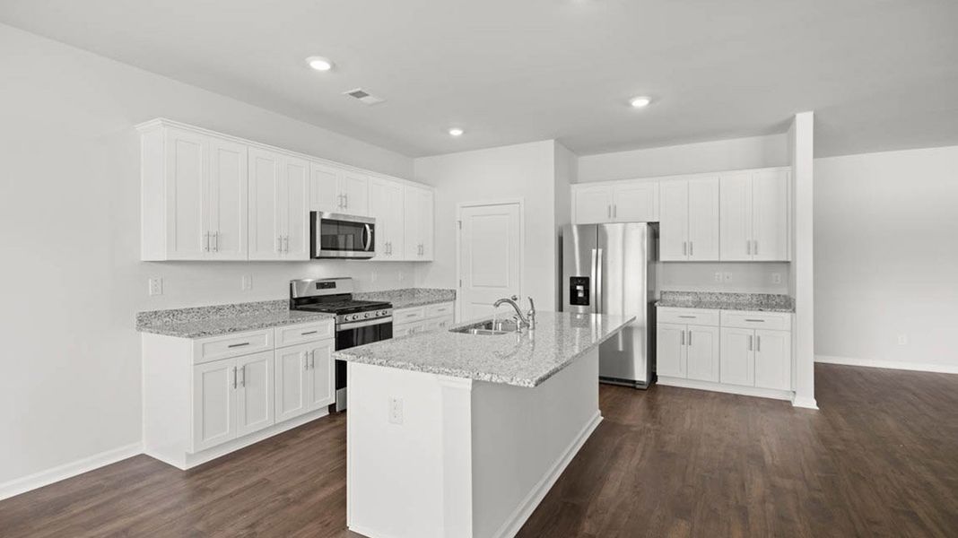 Furnished interior in a model home at Chukker Creek Landing in Aiken (Image 16).