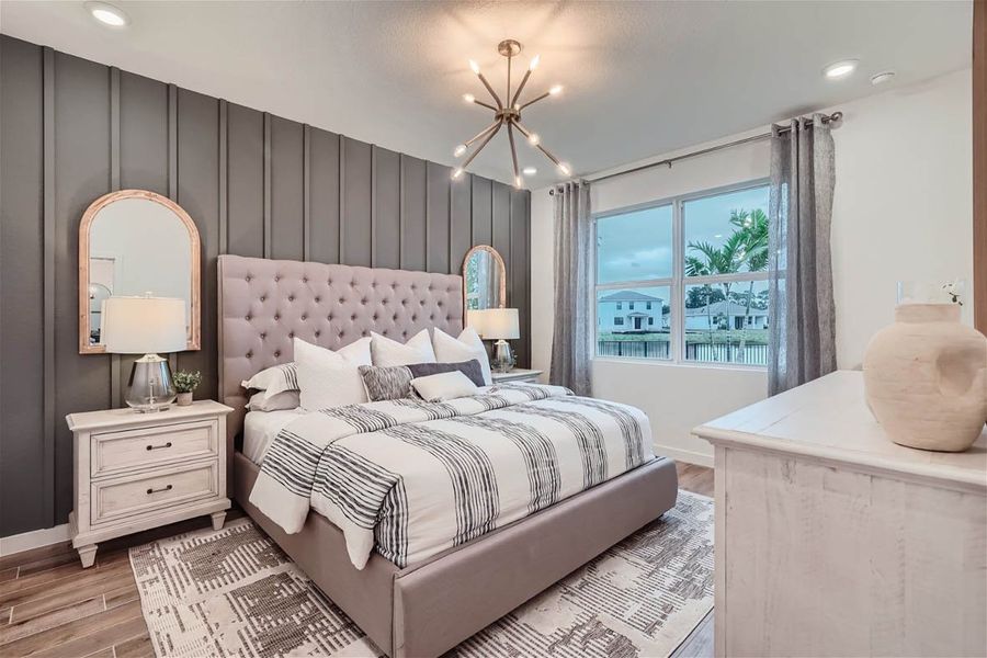 Furnished interior in a model home at Willow Pointe in Stuart (Image 28).