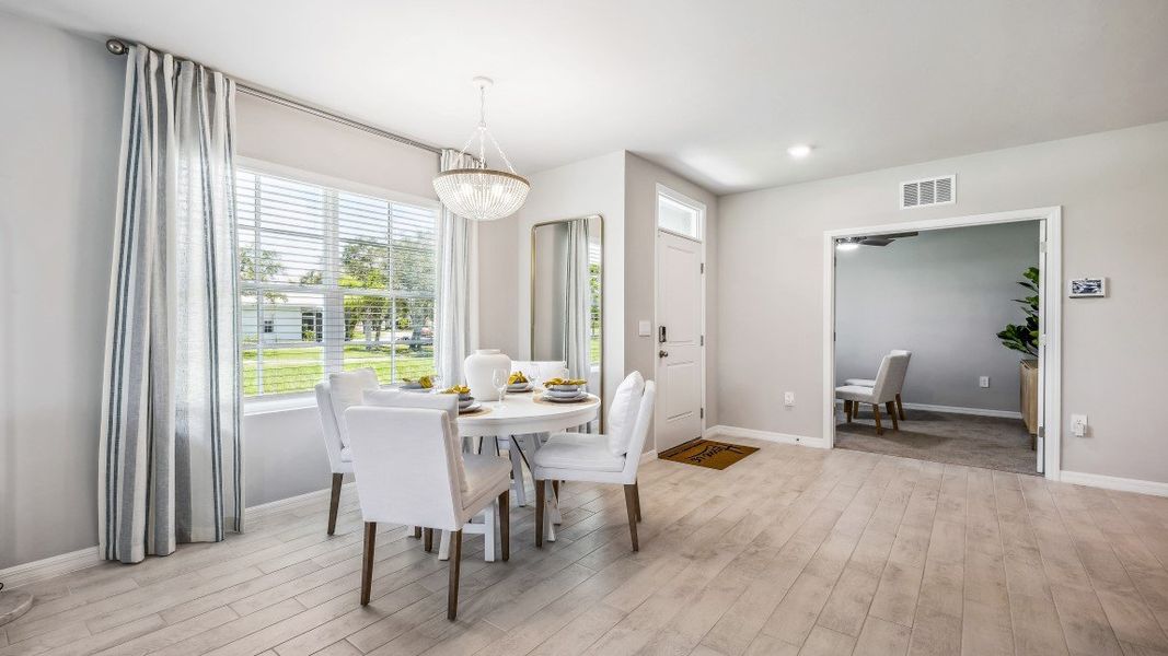 Furnished interior in a model home at Heritage Lake Park in Punta Gorda (Image 8).