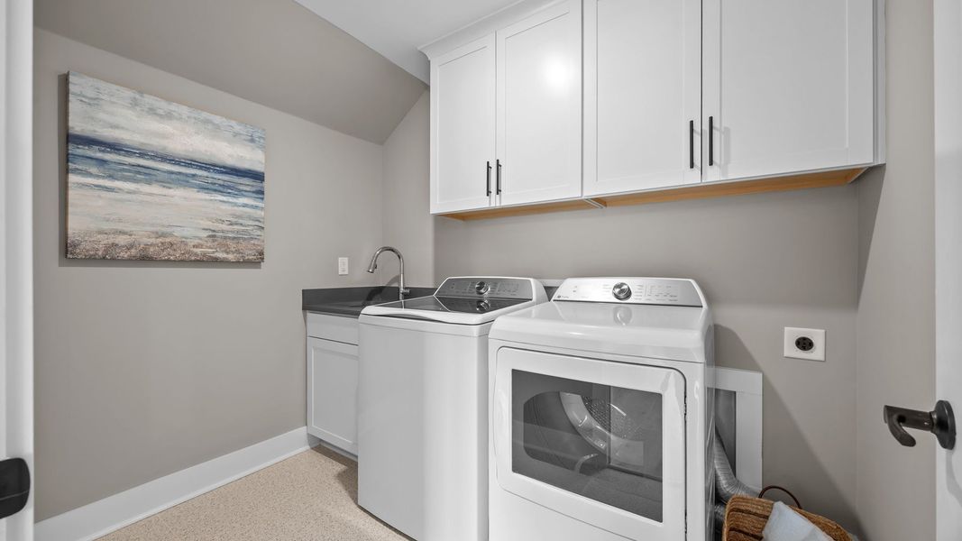 Furnished interior in a model home at Farms at Bellingham in Mooresville (Image 23).