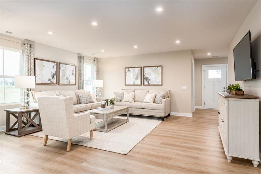 Furnished interior in a model home at The Park South in Elgin (Image 4). Furnished interior in a model home at The Park South in Elgin (Image 4).