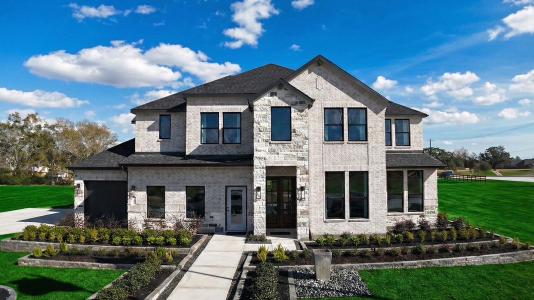 Front exterior of a home in the Friendswood Trails community, located in Friendswood, TX (Image 2). Front exterior of a home in the Friendswood Trails community, located in Friendswood, TX (Image 2).
