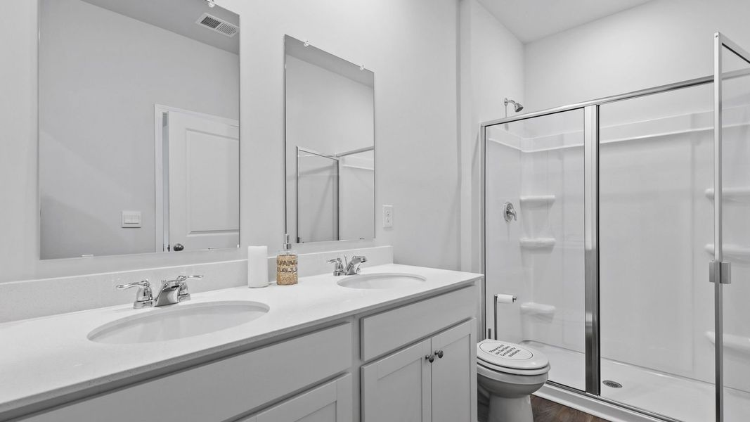 Furnished interior in a model home at North Shore in Summerton (Image 16).