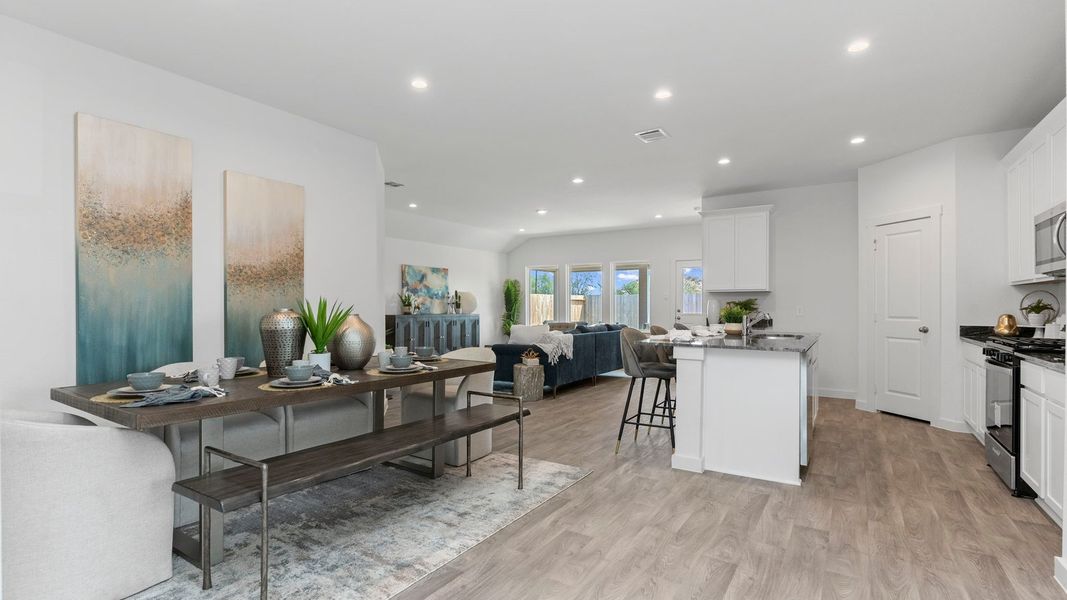Furnished interior in a model home at August Trails in Needville (Image 13).