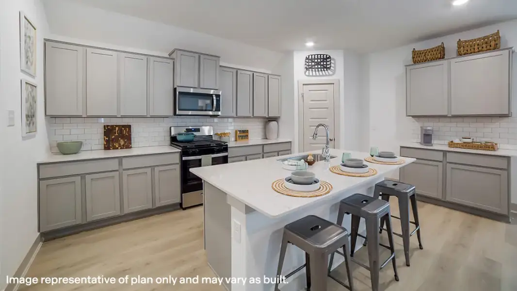 Furnished interior in a model home at Hickory Ridge Estates in Elmendorf (Image 6).