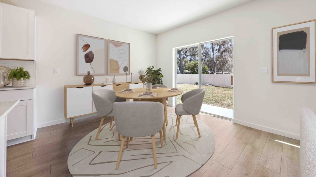 Furnished interior in a model home at Bradbury Estates in Sanford (Image 6).