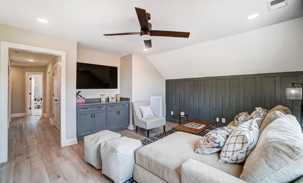 Furnished interior in a model home at The Greens at Springlake in York (Image 22).