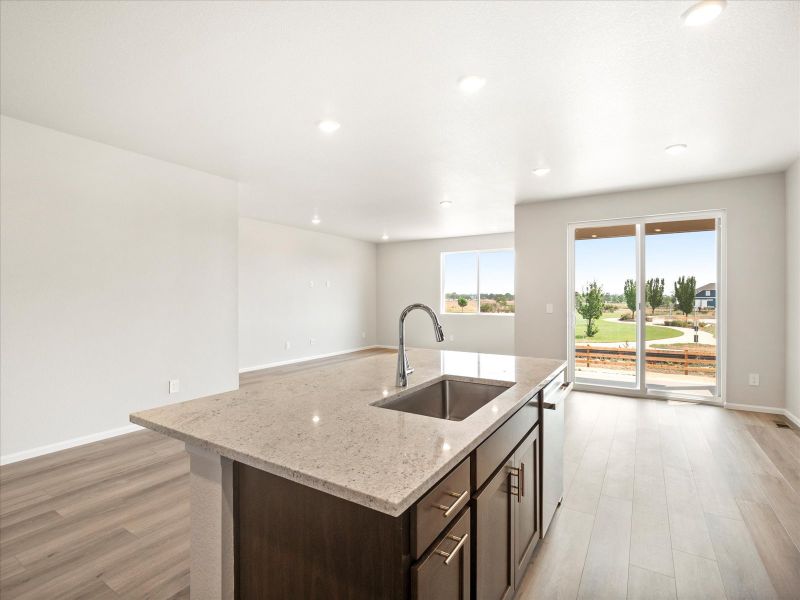 Cherry Creek floorplan interior image taken at a Meritage Homes community in Windsor, CO.