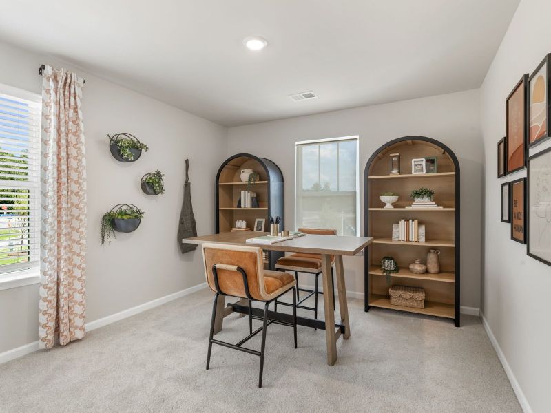 Furnished interior in a model home at Northwoods at Mirror Lake in Villa Rica (Image 18).
