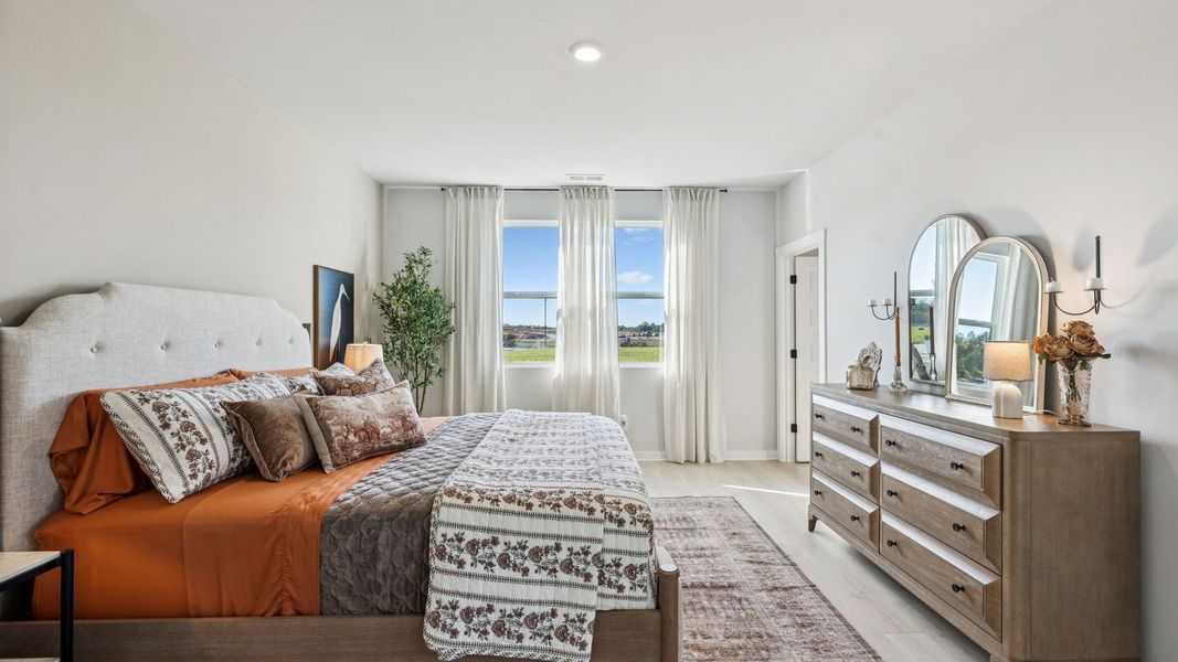 Furnished interior in a model home at Harvest Point in Spring Hill (Image 61).