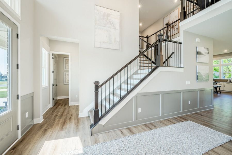Furnished interior in a model home at The Estates and Meadows at Floyds Fork in Louisville (Image 22).