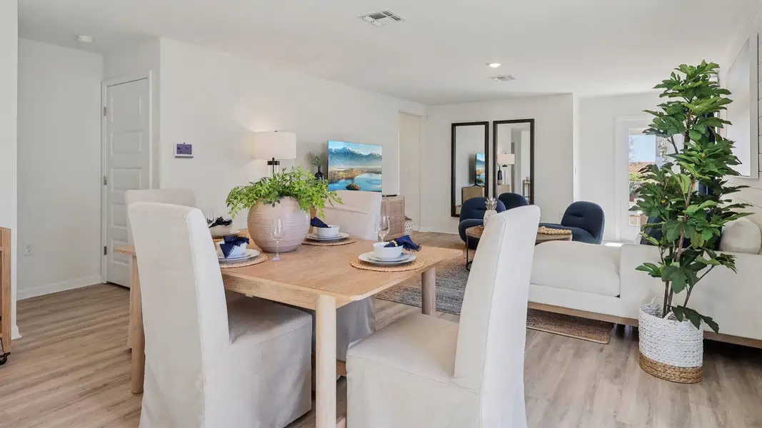 Furnished interior in a model home at Hamilton Bluff in Haines City (Image 3).