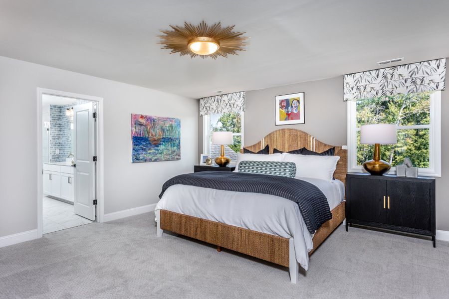 Furnished interior in a model home at The View in Durham (Image 20).