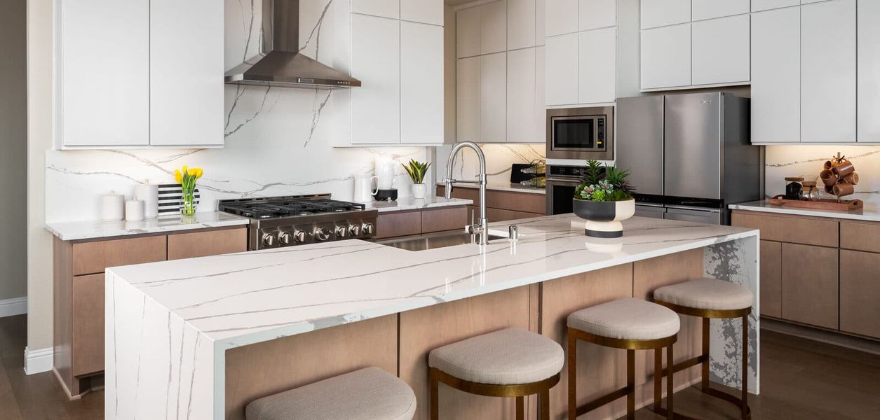 Furnished interior in a model home at Eagle's Estates in Burleson (Image 6).