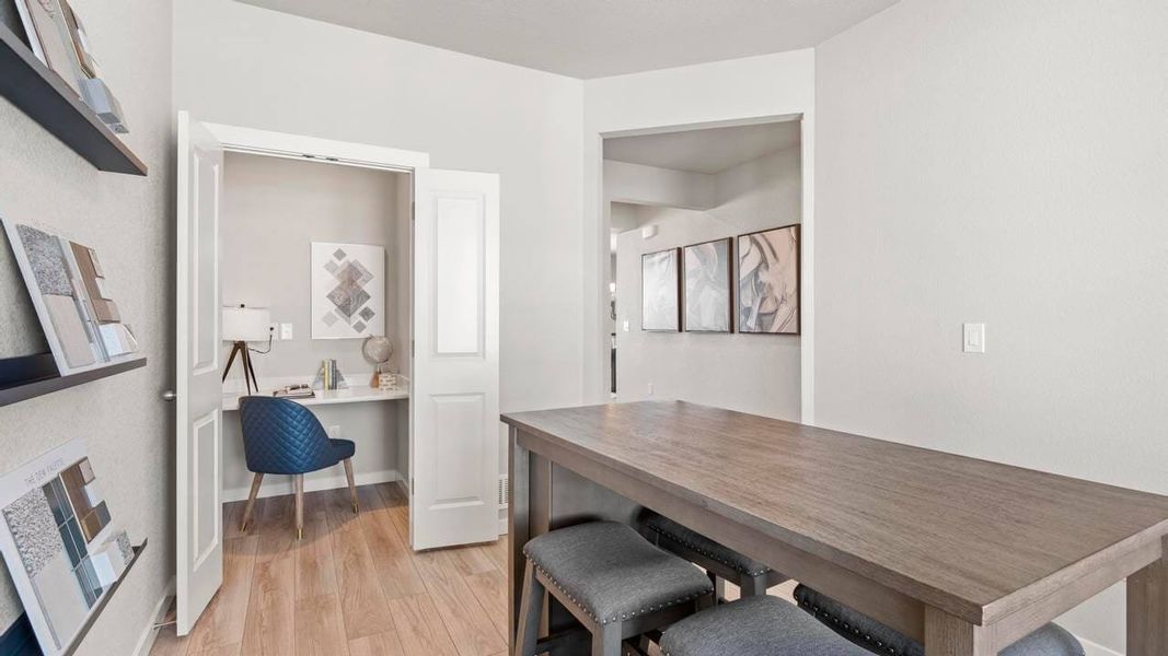 Furnished interior in a model home at Aspen Meadows-4 in Colorado Springs (Image 19).