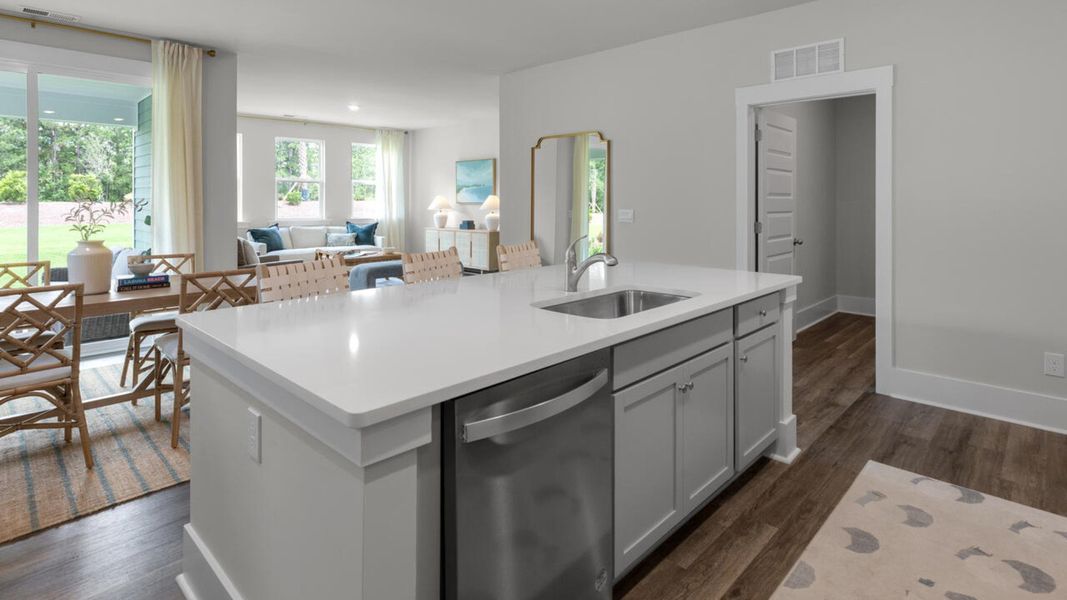 Furnished interior in a model home at The Grove at Blake Farm in Wilmington (Image 21).