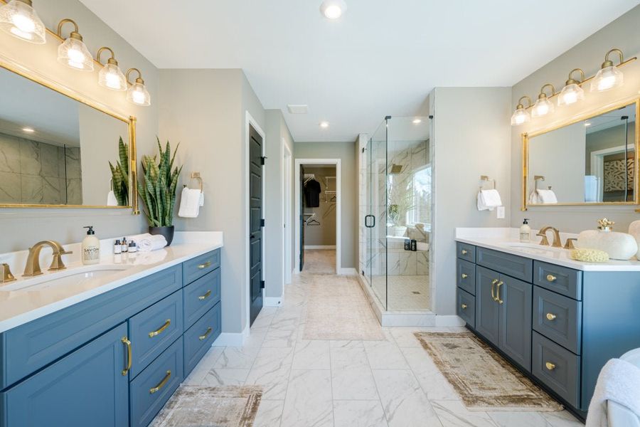 Furnished interior in a model home at Hidden Fields in Hoschton (Image 14).