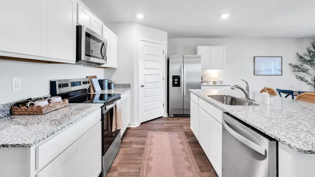 Furnished interior in a model home at Caspian Ridge in Richlands (Image 4).