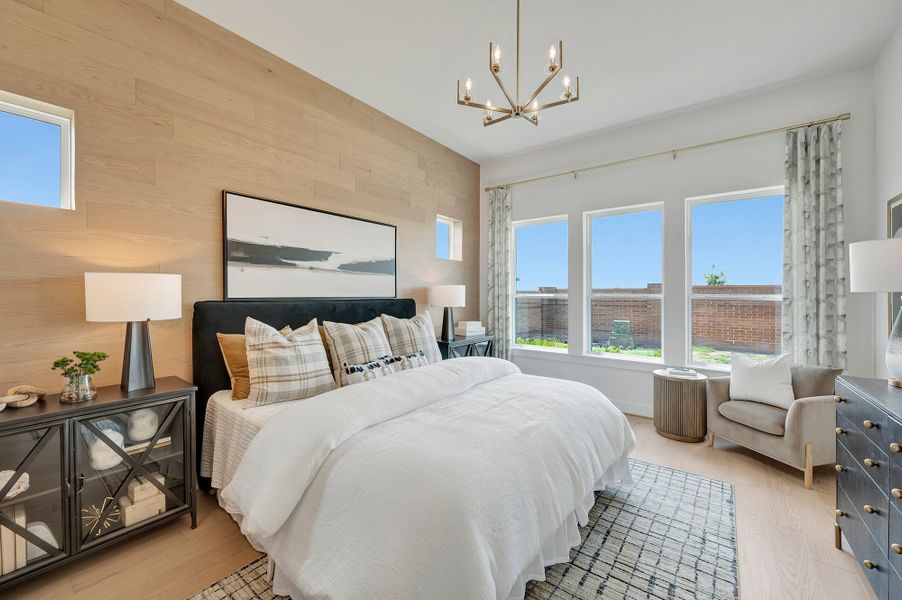 Furnished interior in a model home at Bridgeland Central: Emerald Heights - Enclave Collection in Cypress (Image 8).