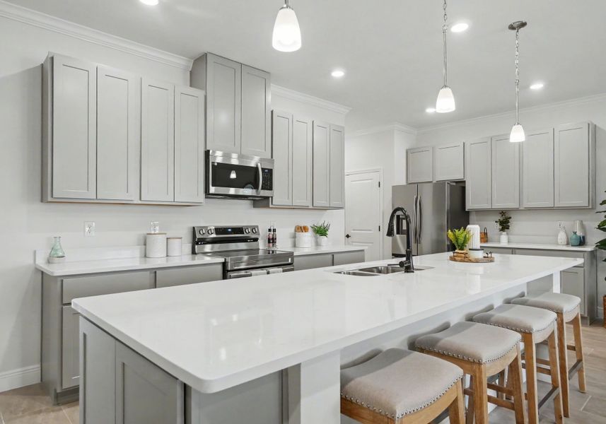 Furnished interior in a model home at Caney Creek in Jacksonville (Image 5).
