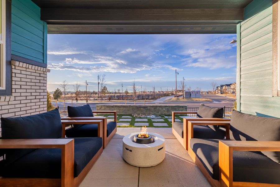 Exterior details of a home in Painted Prairie, Aurora (Image 21).