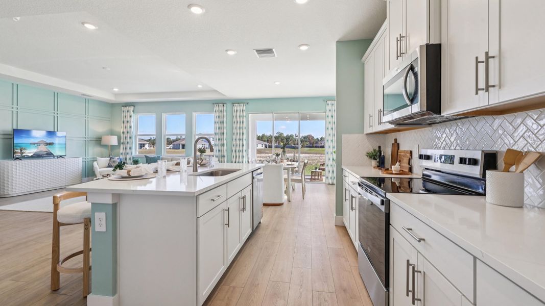 Furnished interior in a model home at Buchanan Trails in Newberry (Image 5).