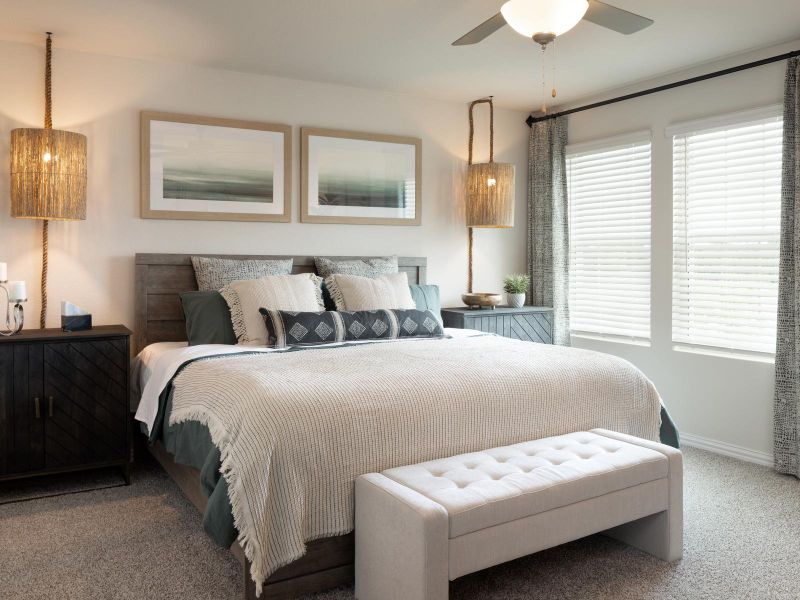 Furnished interior in a model home at Oak Ridge Park in Corinth (Image 10).