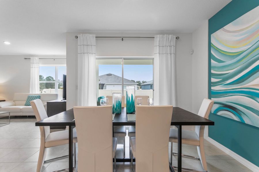 Furnished interior in a model home at Villamar in Winter Haven (Image 25).
