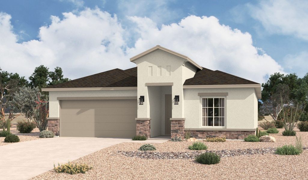 Front exterior of a home in the Summer Sky North community, located in El Paso, TX (Image 11).