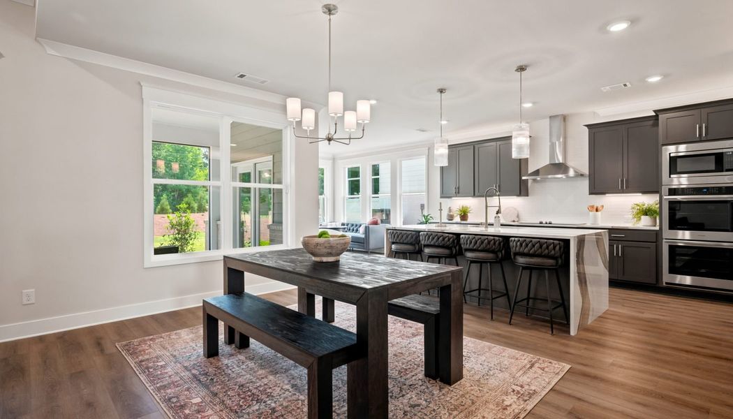 Furnished interior in a model home at Fowler Farms in Auburn (Image 116).