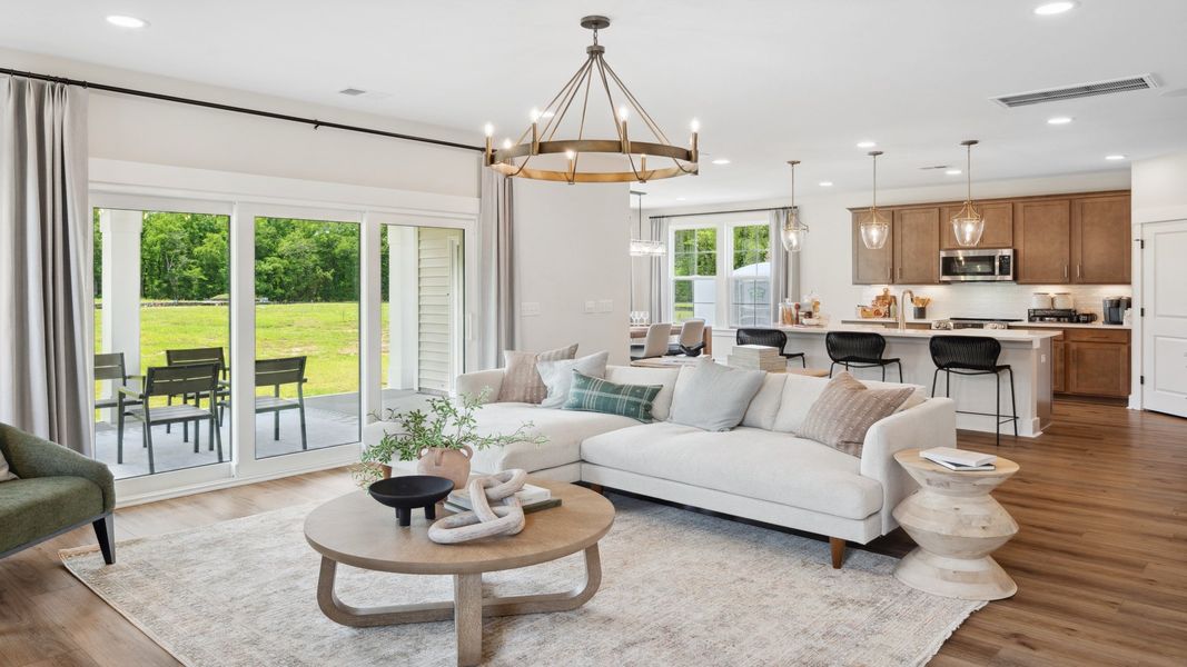 Furnished interior in a model home at Creekside at Andrews in Summerville (Image 13).