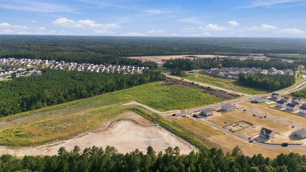 Aerial view of the West New Bern community in New Bern, NC, showing layout and nearby surroundings (Image 10).