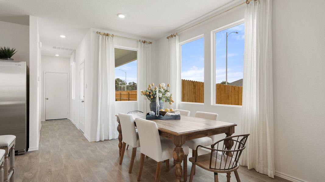 Furnished interior in a model home at Valverde in Bastrop (Image 20). Furnished interior in a model home at Valverde in Bastrop (Image 20).