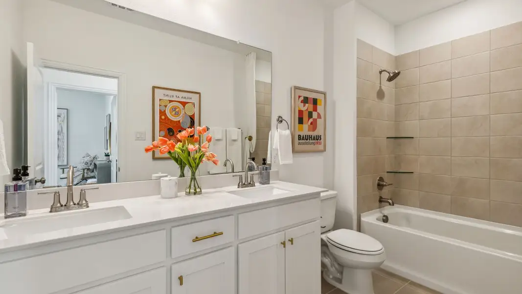 Furnished interior in a model home at Painted Tree – Woodland District in McKinney (Image 44).