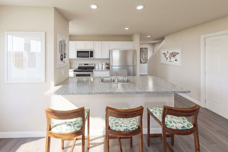 Furnished interior in a model home at Dogan in Tyler (Image 4).