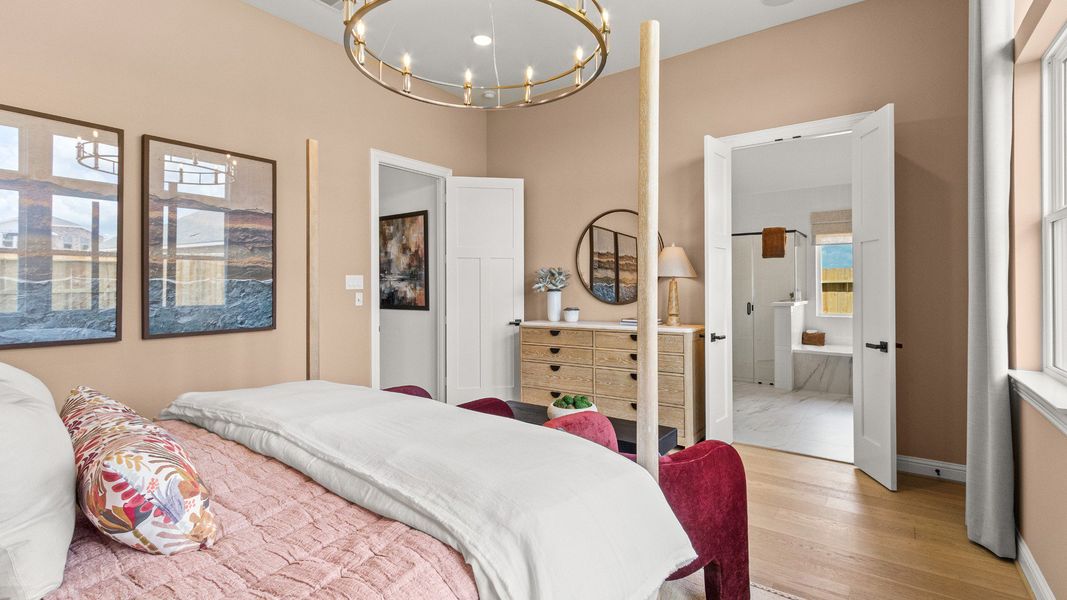 Furnished interior in a model home at Azalea in Fulshear (Image 23).