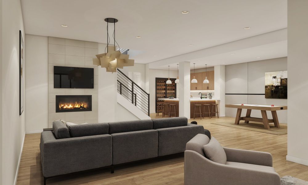 Furnished interior in a model home at The Summit at Castle Pines in Castle Pines (Image 41).