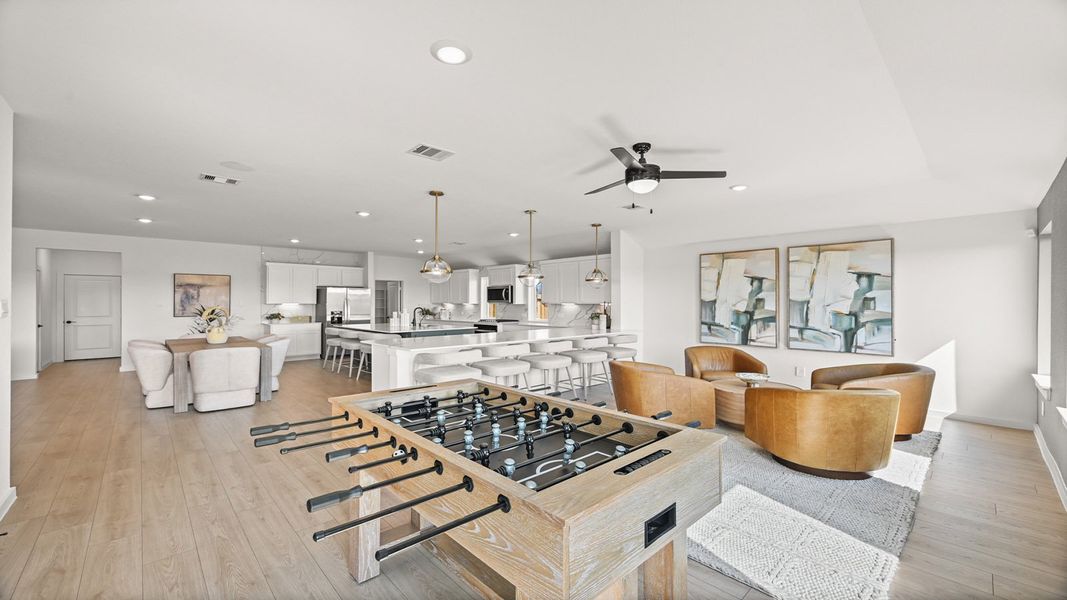 Furnished interior in a model home at Riverside Estates in Mont Belvieu (Image 20).