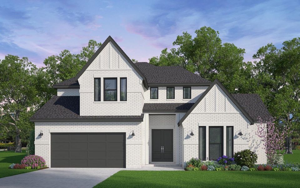 Front exterior of a home in the 60' Traditional Homes at Elyson community, located in Katy, TX (Image 16).