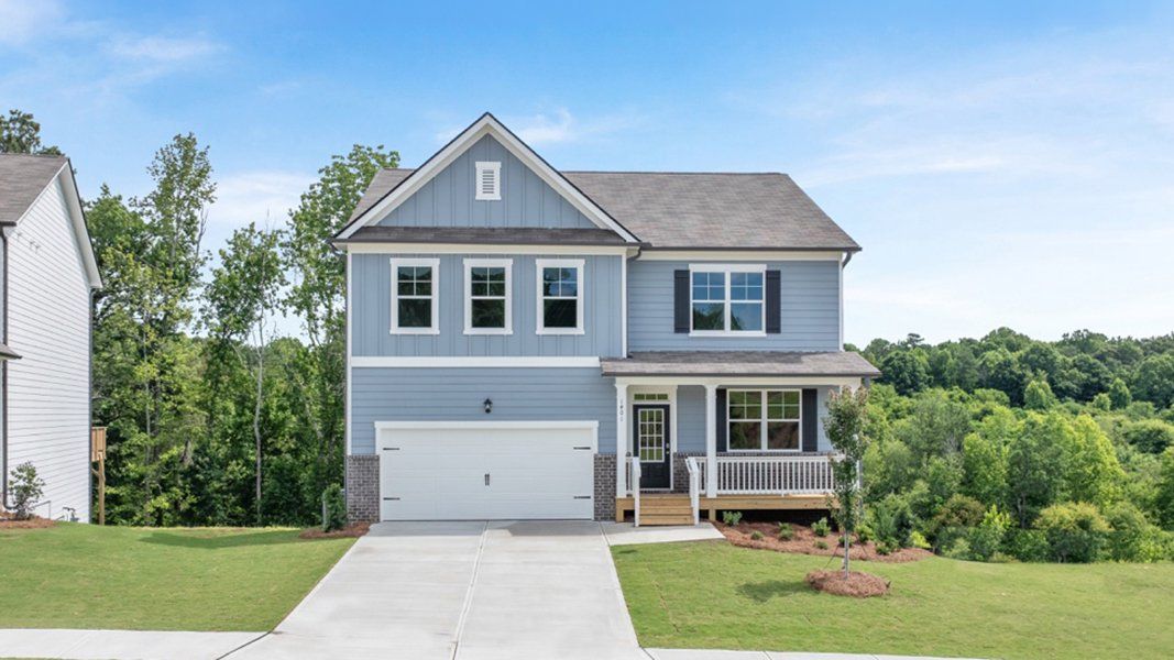 Front exterior of a home in the Liberty Crossing community, located in Braselton, GA (Image 4).