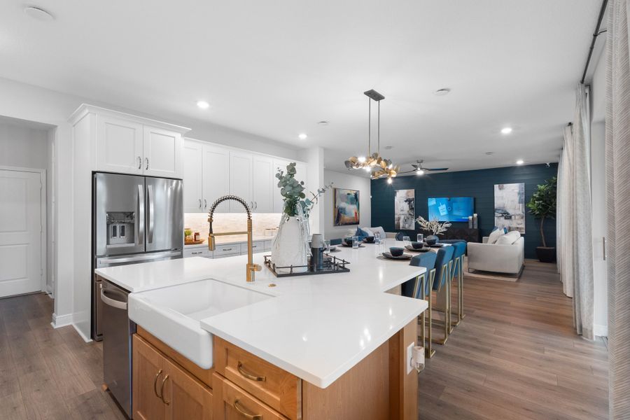 Furnished interior in a model home at Vintner Reserve in Clermont (Image 19).
