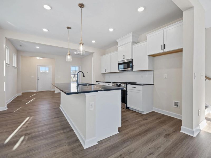 Furnished interior in a model home at Forestville Yard in Knightdale (Image 28).