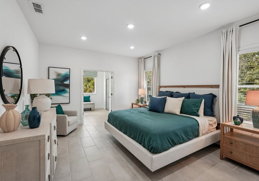 Furnished interior in a model home at Englewood in Port Charlotte (Image 7).