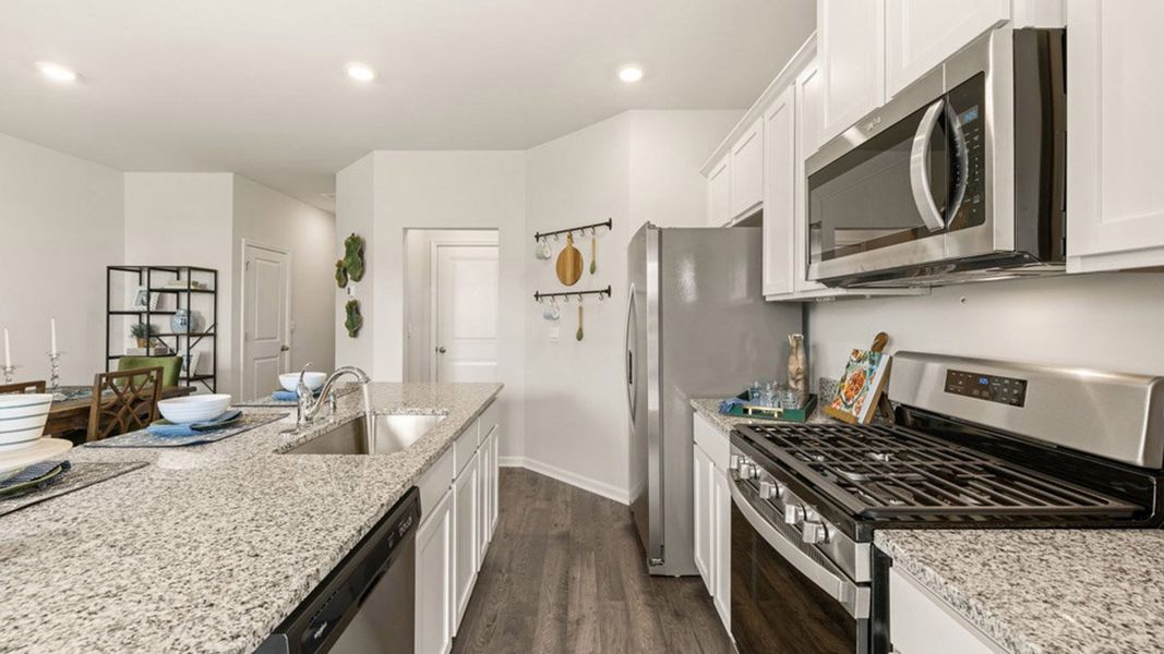 Furnished interior in a model home at The Abbey at Trolley Run Station in Aiken (Image 14).