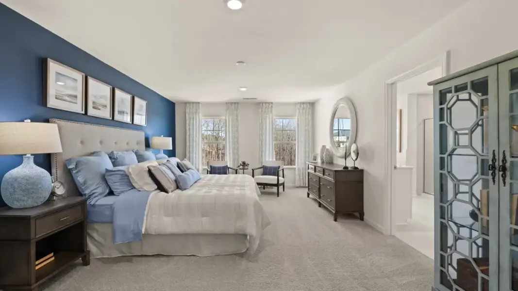 Furnished interior in a model home at Branford Crossing in Stockbridge (Image 9).