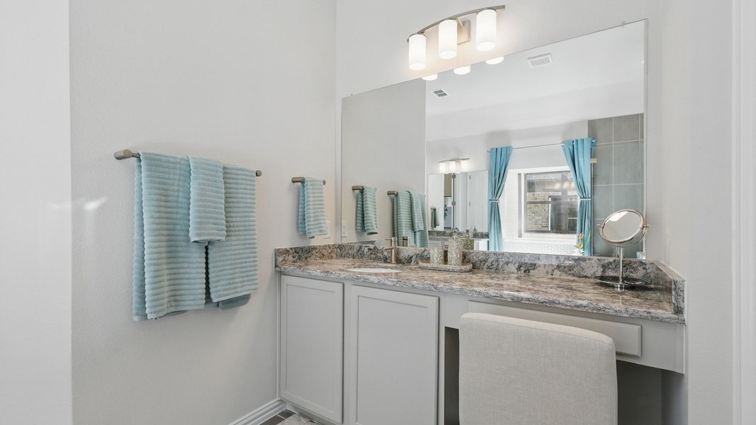 Furnished interior in a model home at Westside Preserve Premier in Midlothian (Image 20).