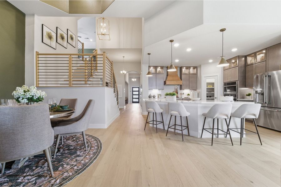 Furnished interior in a model home at Sundance Cove in Crosby (Image 41).